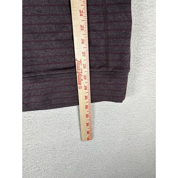 Carve Designs Shirt Top Womens Large Purple Tunic Long Sleeve Striped Round Neck - Picture 7 of 14